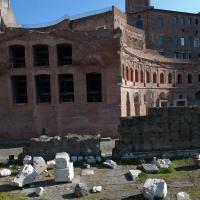 Trajan's Market - Exterior: View of Trajan's Market from Via Fori Imperiali