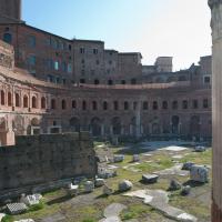 Exedra - Exterior: View of the Northern Exedra of Trajan's Forum and the market from Trajan's Forum
