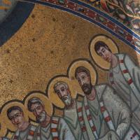 Leonian Triclinium - Detail of the right group of apostles in the mosaic of the Leonian Triclinium
