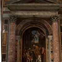 Altar of St. Jerome - Interior: View of Altar of St. Jerome with reproduction of Domenichino's painting of the Last Communion of St. Jerome