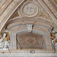 Saint Peter's Basilica - Interior: View Statues of Saint Cletus and Saint Linus in the Portico of St. Peter's Basilica