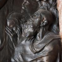 Saint Peter's Basilica - Interior: Detail View of Bronze Figural Scene