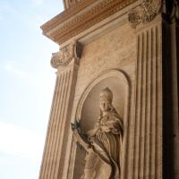 Saint Peter's Basilica - Exterior: Statue of The Church in the Portico of St. Peter's Basilica
