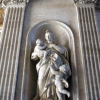 Saint Peter's Basilica - Interior: Statue of Charity in the Portico of St. Peter's Basilica