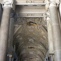 Saint Peter's Basilica - Exterior: Ceiling of the Portico of Saint Peter's Basilica looking South
