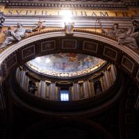 Saint Peter's Basilica - Interior: View of Saint Peter's Basilica looking upwards to the Arch and Dome above the Pieta