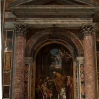 Altar of St. Jerome - View of Altar of St. Jerome with reproduction of Domenichino's painting of the Last Communion of St. Jerome