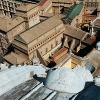 Sistine Chapel  - Exterior: View of Sistine Chapel from the Dome of Saint Peter's Basilica