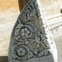 Architectural Decorative Element - Exterior: View of a weathered Architectural Element