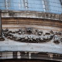 Saint Peter's Basilica - Exterior: Detail of Sculptural Decoration on the North Dome of Saint Peter's Basilica