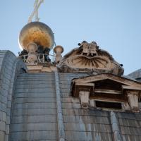 Saint Peter's Basilica - Exterior: Detail of the North Dome of Saint Peter's Basilica
