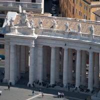 Saint Peter's Square - Exterior: View of the South Colonnade of Saint Peter's Square from the Dome