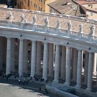 Saint Peter's Square - Exterior: View of the South Colonnade of Saint Peter's Square from the Dome