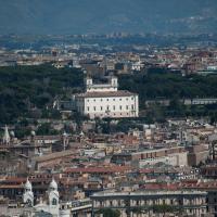 Rome - Exterior: View of the Skyline of Rome centered on the French Academy from the Dome of Saint Peter's Basilica