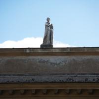 Cortile Della Pigna - View of a Statue on the Cortile Della Pigna in the Vatican Museum looking south