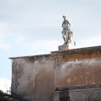 Cortile Della Pigna - View of a Statue on the Cortile Della Pigna in the Vatican Museum looking south