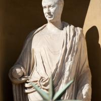 Togate Statue - View of a Togate Statue in the Cortile Della Pigna in the Vatican Museum