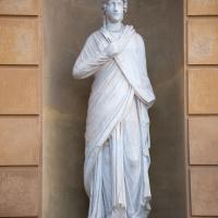 Female Statue - View of a Female Statue in the Cortile Della Pigna in the Vatican Museum