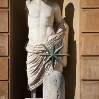 Half-Draped Statue - View of a Half-Draped Statue in the Cortile Della Pigna in the Vatican Museum