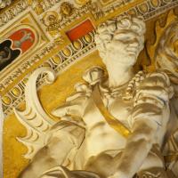 Relief Sculpture - View of Sculpture Installation on the ceiling in the of the Hall of Maps