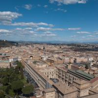 Rome - Exterior: View of Rome from the Dome of Saint Peter's Basilica looking towards the Vatican Museums