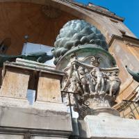 Pigna - Exterior: View of the Pigna Sculpture from Below in the Cortile Della Pigna in the Vatican Museum