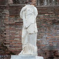 Statue of Vestal Virgin - View of a Headless Statue of a Vestal Virgin