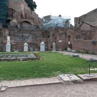 House of the Vestal Virgins - View of the Courtyard of the House of the Vestal Virgins looking towards the Palatine Hill
