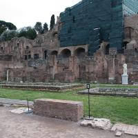 House of the Vestal Virgins - View of the Courtyard of the House of the Vestal Virgins looking towards the Palatine Hill