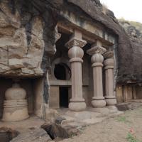Chaitya, Amba-ambika cave group - Exterior: facade