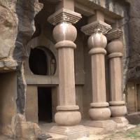 Chaitya, Amba-ambika cave group - Exterior: facade