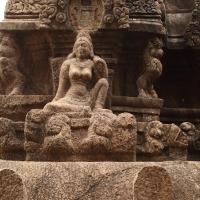 Vettuvan Koil - Exterior: north face of vimana, east side