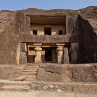 Cave 1: chaitya - Exterior: facade