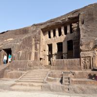 Cave 3: chaitya - Exterior: facade 
