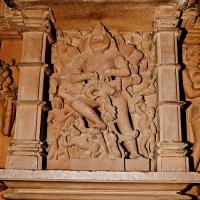 Laksmana Temple - Interior: western niche on exterior of shrine
