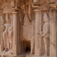Arjuna Ratha - Exterior: detail, north wall