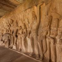 Krishna Relief - Interior: west wall