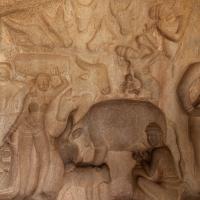 Krishna Relief - Interior: detail, west wall