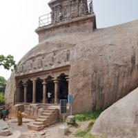 Mahishasura-Mardini Cave - Exterior: east elevation