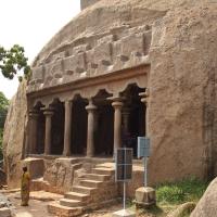 Mahishasura-Mardini Cave - Exterior: east elevation