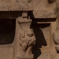 Yali / Tiger Cave - Exterior: detail: north porch colum