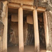 Cave 6, vihara - Exterior: East elevation