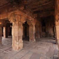Sangamesvara Temple - Interior: mandapa, north side