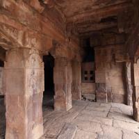 Sangamesvara Temple - Interior: mandapa, north side