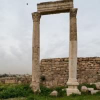 Amman Citadel - Columns Northwest of Temple of Hercules, Facing West