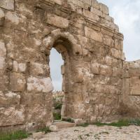 Umayyad Palace - Exterior: Portal, Umayyad Audience Hall and Throne Chamber, Facing Northwest