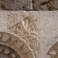 Umayyad Palace - Detail: Carving on Arch from Interior of Umayyad Gateway, Western Wall