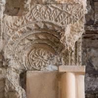 Umayyad Palace - Detail: Relief Carving on Arch from Interior of Umayyad Gateway, West Wall