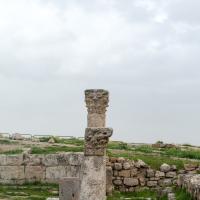 Byzantine Church - Detail: View of Byzantine Church, Southern Columns, Facing Northeast