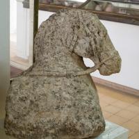 Jordan Archaeological Museum - Interior: Installation View of an Unlabled Sculpture